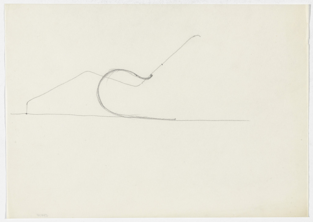 Reclining Chair with Arms (Elevation sketch)