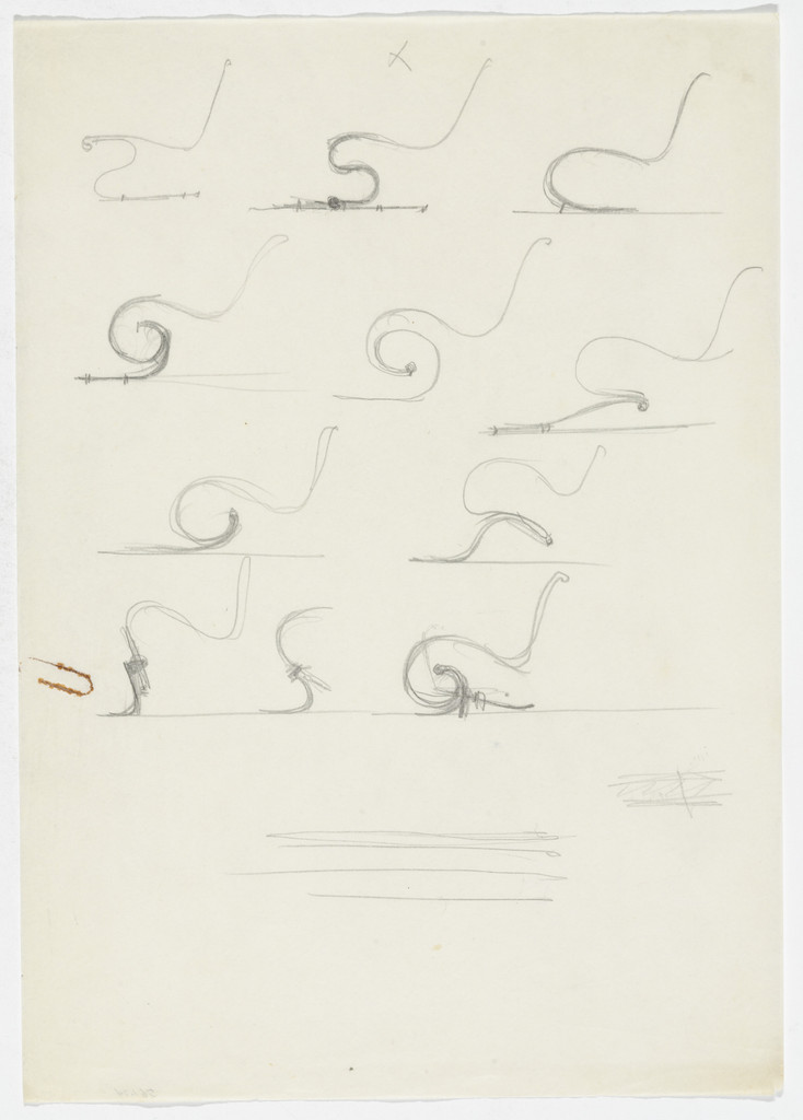 Lounge Chair without Arms (Eleven elevation sketches)