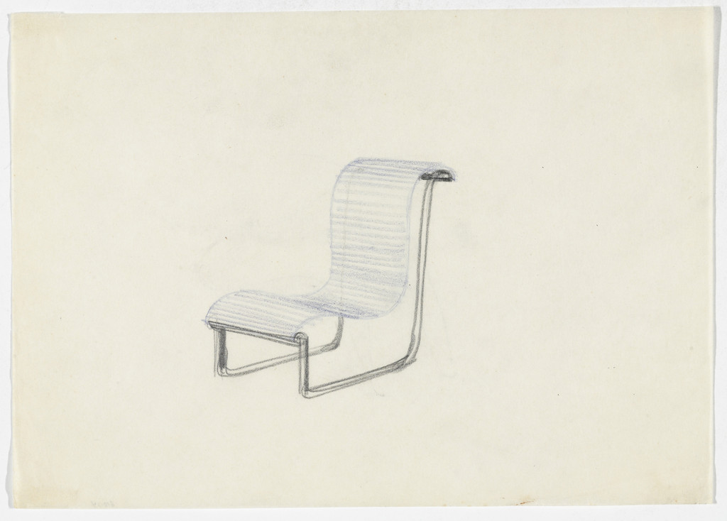 Lounge Chair without Arms (Perspective sketch)
