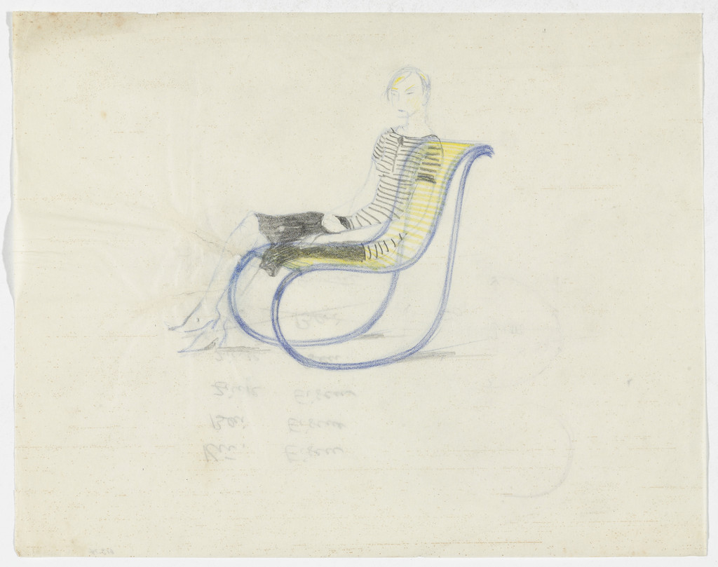Lounge Chair without Arms, with Figure