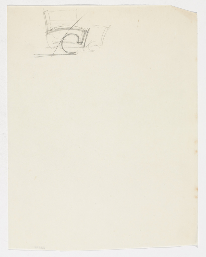 Lounge Chair with Arms (Elevation sketch)