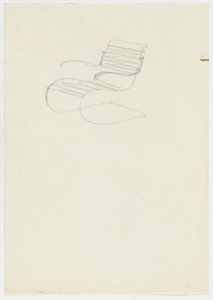 Lounge Chair with Arms (Perspective sketch)