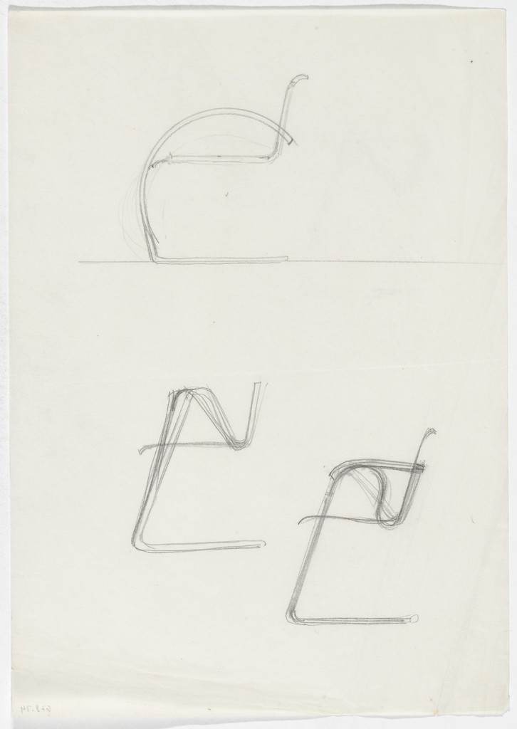Lounge Chair with and without Arms (Elevation sketches)