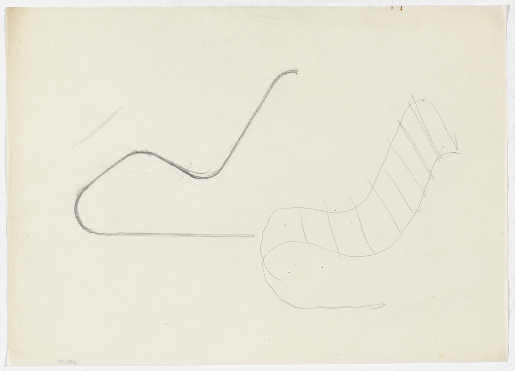 MR100 Reclining Chair (Elevation and perspective sketch)