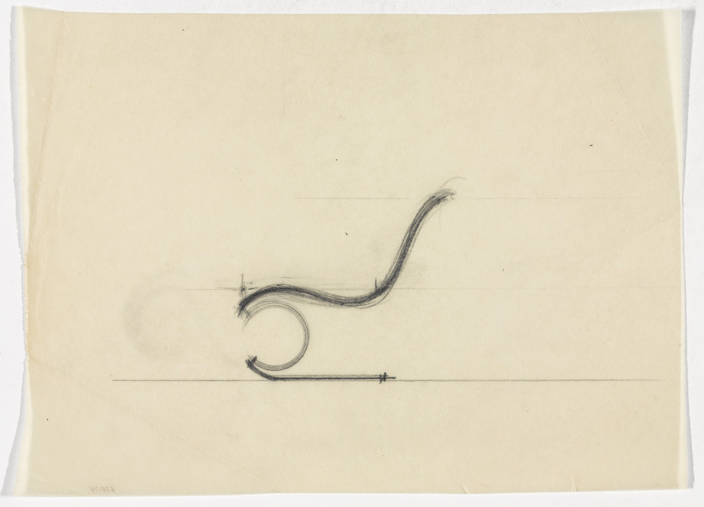 Lounge Chair without Arms (Elevation sketch)