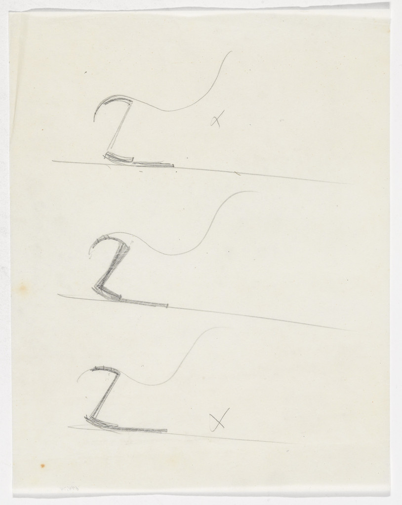Lounge Chair without Arms (Elevation sketches)