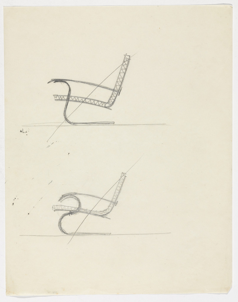 Chair with Arms (Elevation sketches)