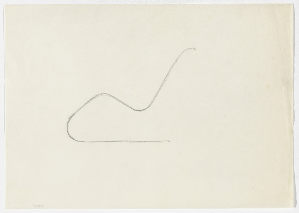 Reclining Chair without Arms (similar to MR100) (Elevation sketch)
