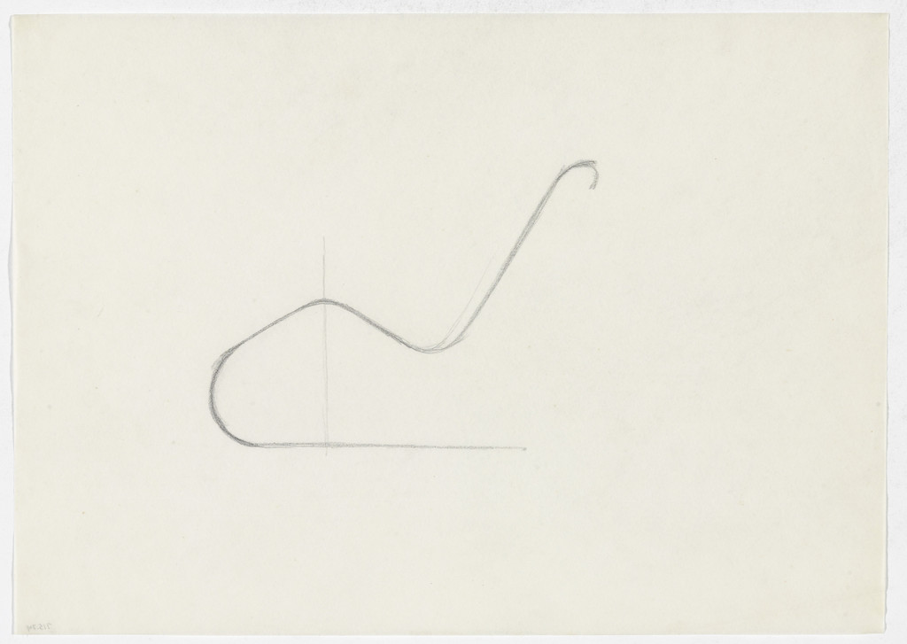 Reclining Chair without Arms (similar to MR100) (Elevation sketch)