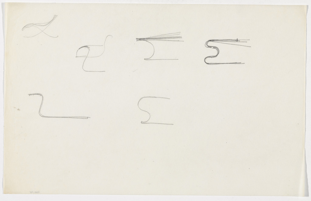 Chair with Arms (Elevation sketches)