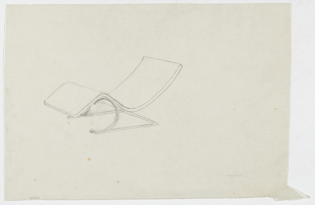 Reclining Chair with Arms (Perspective sketch)
