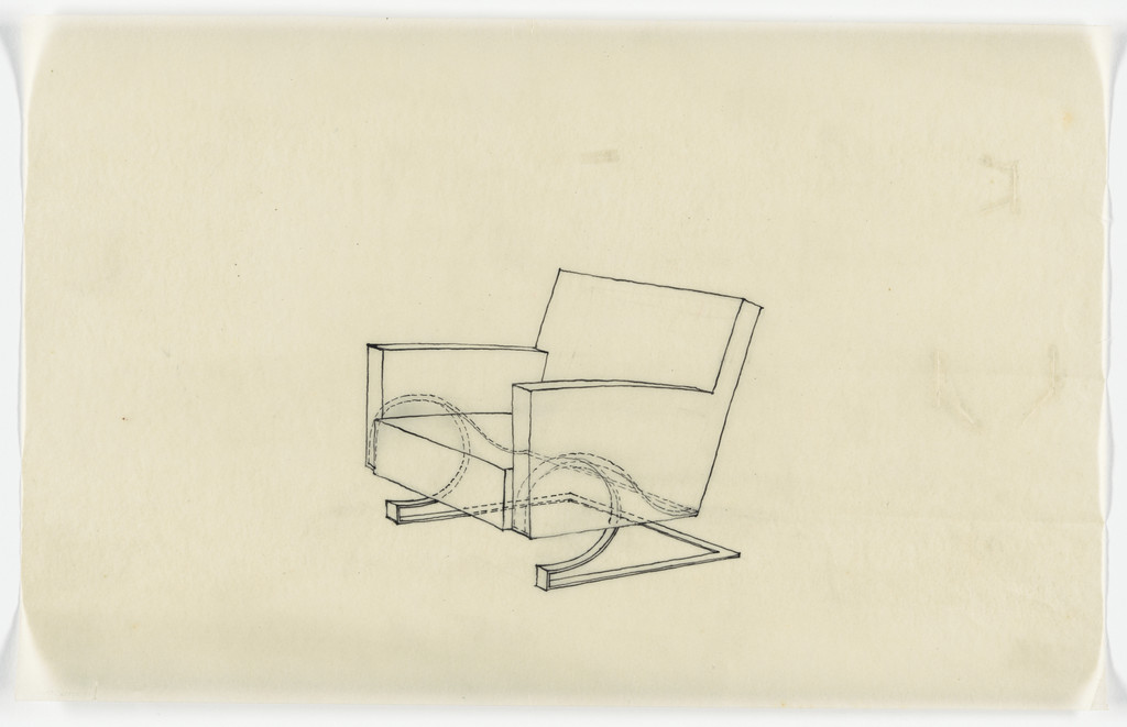 Chair with Arms (Perspective sketch)