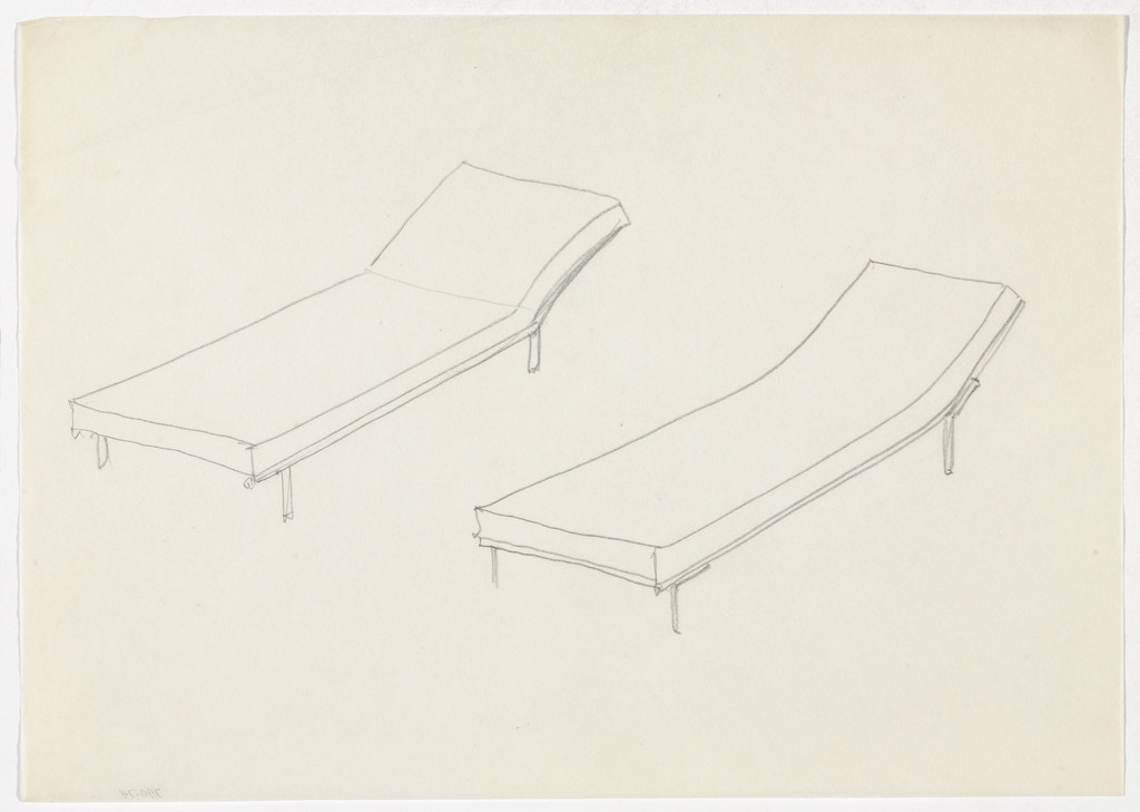 Daybed (Perspective sketches)