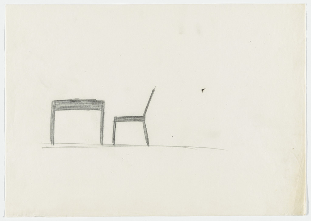 Table and Chair (Perspective sketch)