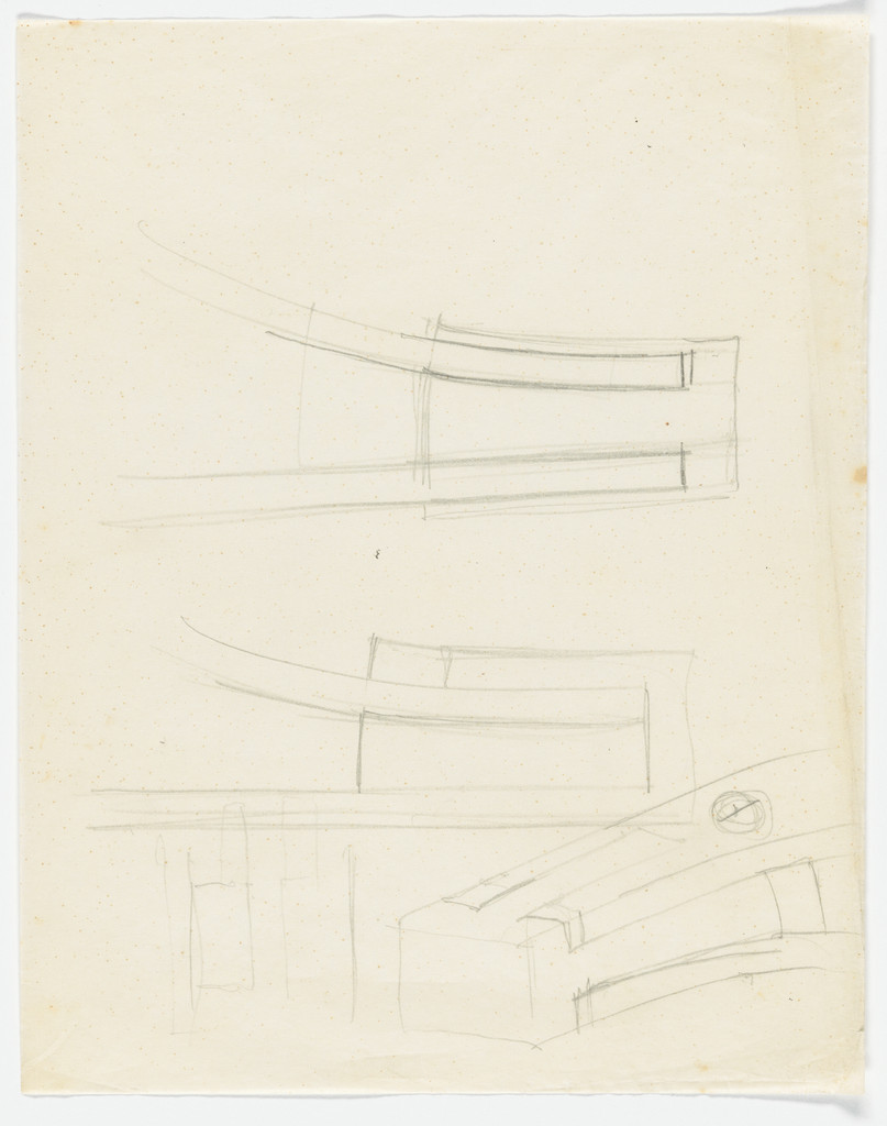 Furniture, Spring Connection (Perspective sketches, elevation sketch)