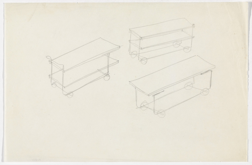 Serving Cart (Perspective sketches)