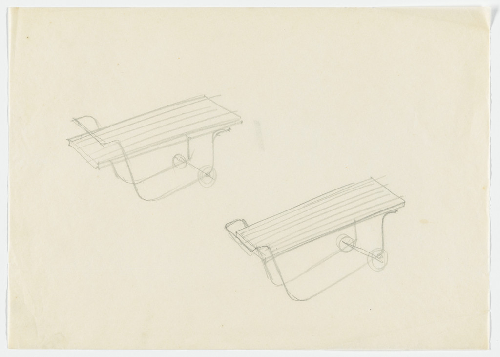 Serving Cart (Perspective sketches)