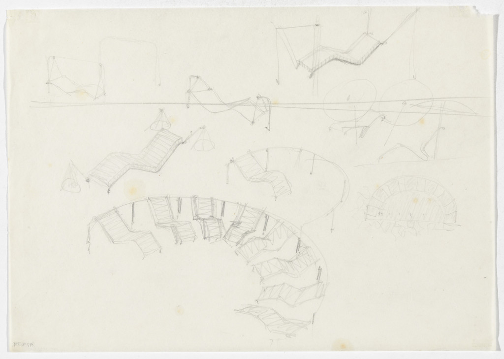 Reclining Frames without Arms (Perspective sketches)