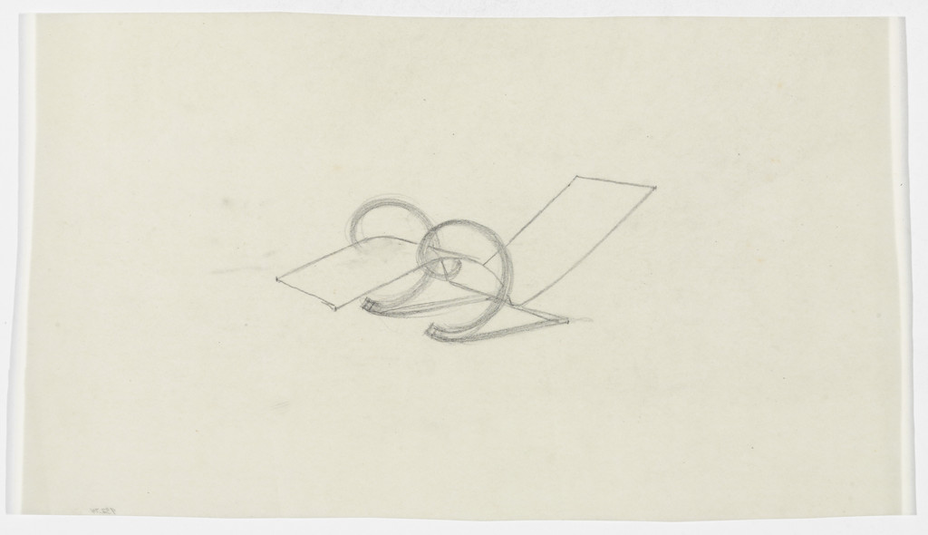 Reclining Chair with Arms (Perspective sketch)