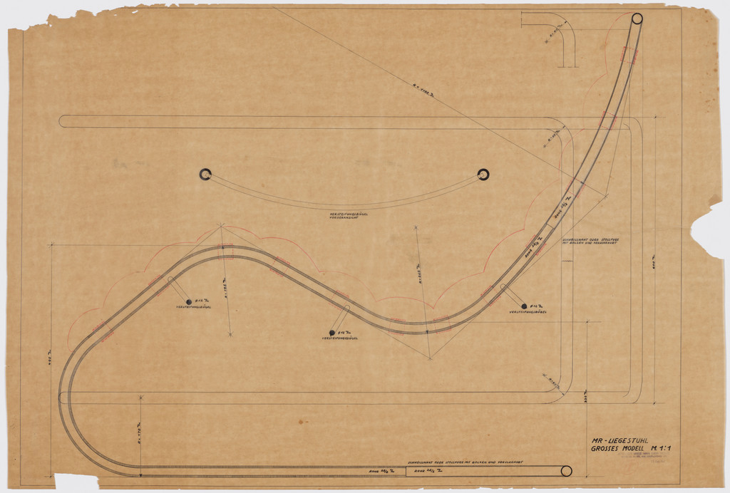 Reclining chair (large version) (Elevation)