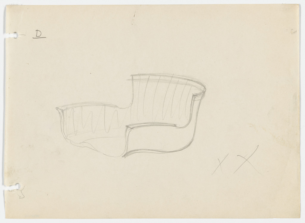Conchoidal Chair with Arms (Perspective)