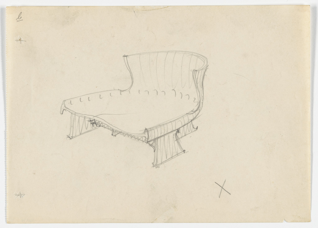 Conchoidal Chair without Arms (Perspecitive)