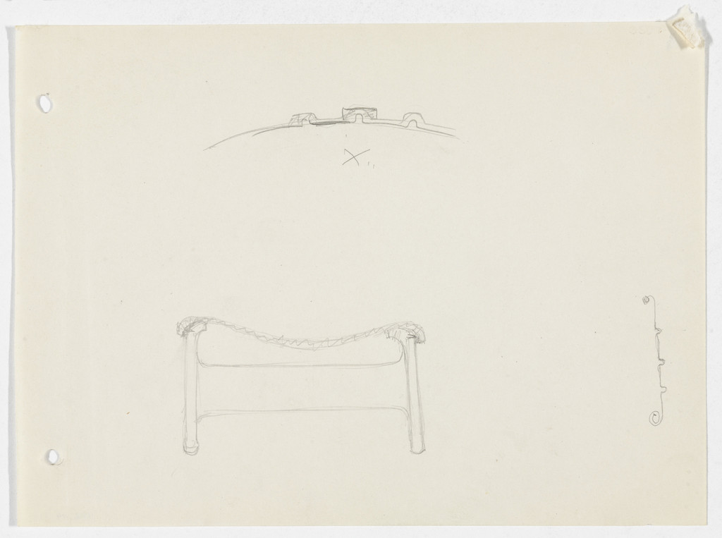 Conchoidal Chair. Seat. (Elevation sketches)