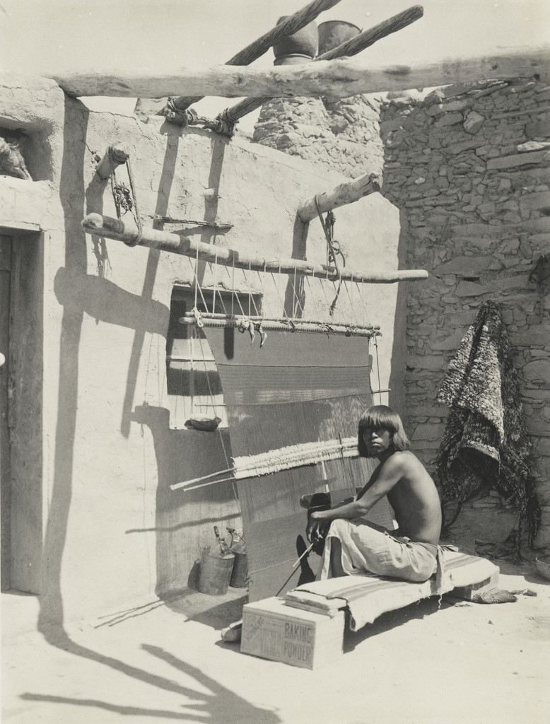 Hopi Towns, Blanket Maker, Oraibi