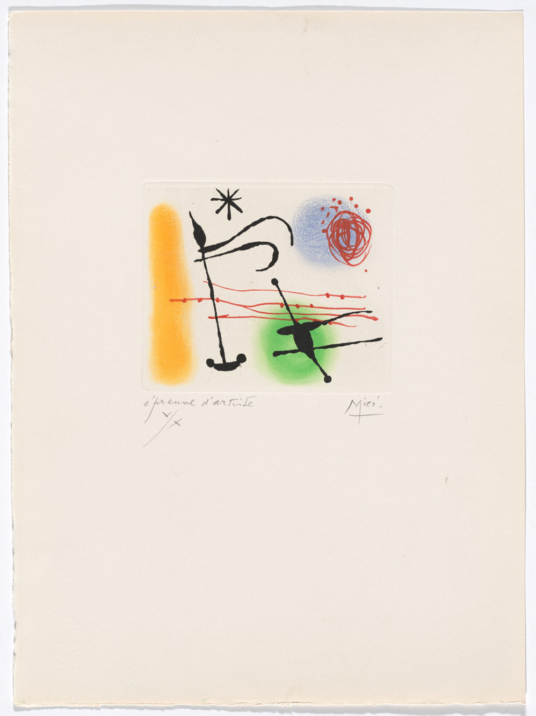 Plate IX from The Ring of Dawn Suite (Suite la bague d'aurore)