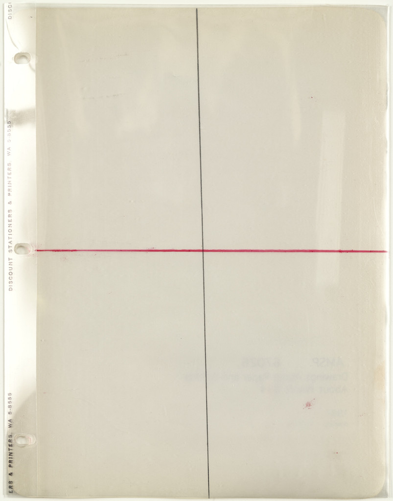 Drawings about Paper and Writings about Words #48
