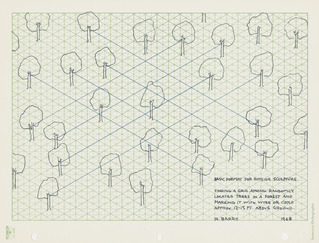 Basic Format for Outside Sculpture (Finding a Grid among Randomly Located Trees...)