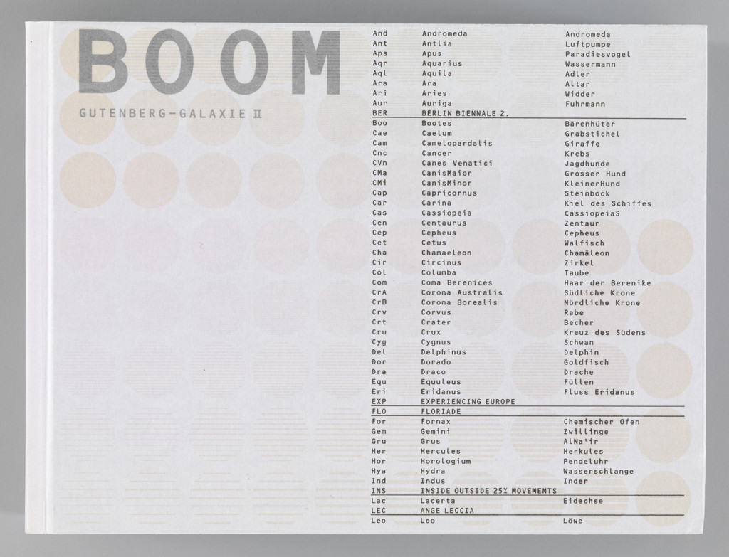Gutenberg Galaxie/ Irma Boom