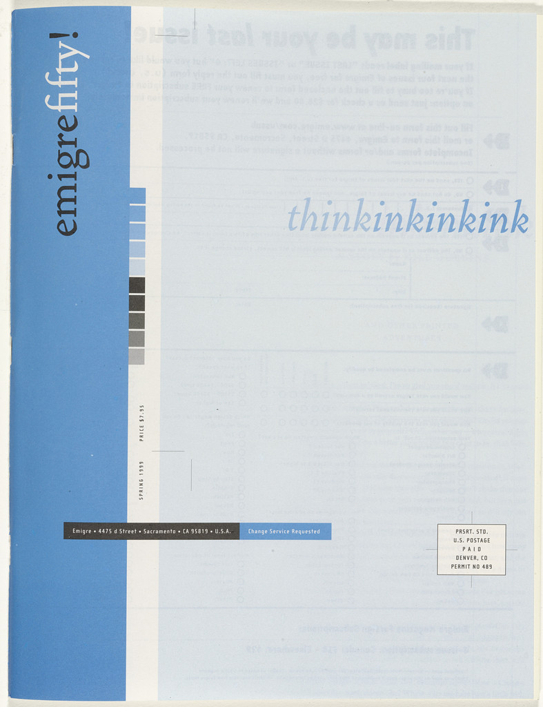 Emigre 50, Think Ink