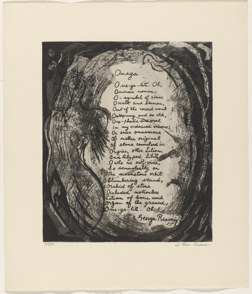 In-text plate (folio 16) from 21 Etchings and Poems