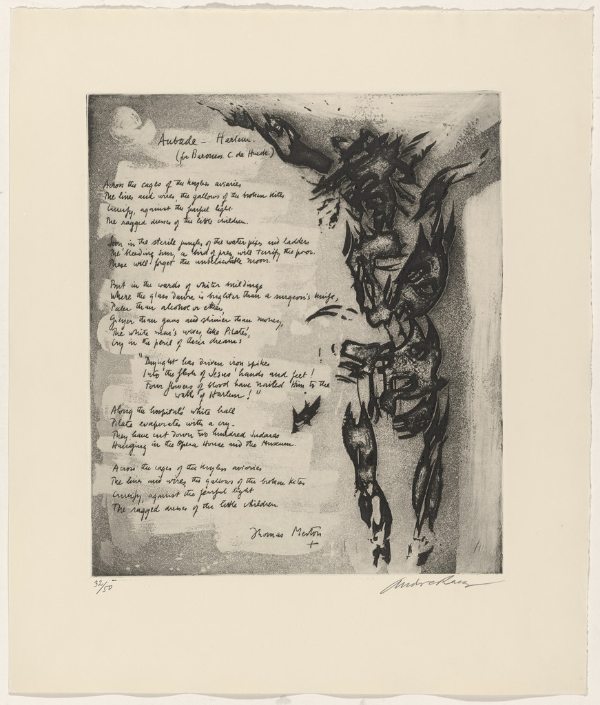 In-text plate (folio 18) from 21 Etchings and Poems