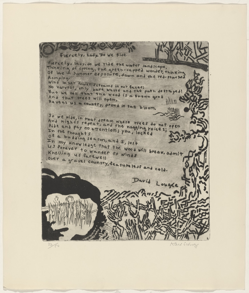 In-text plate (folio 22) from 21 Etchings and Poems
