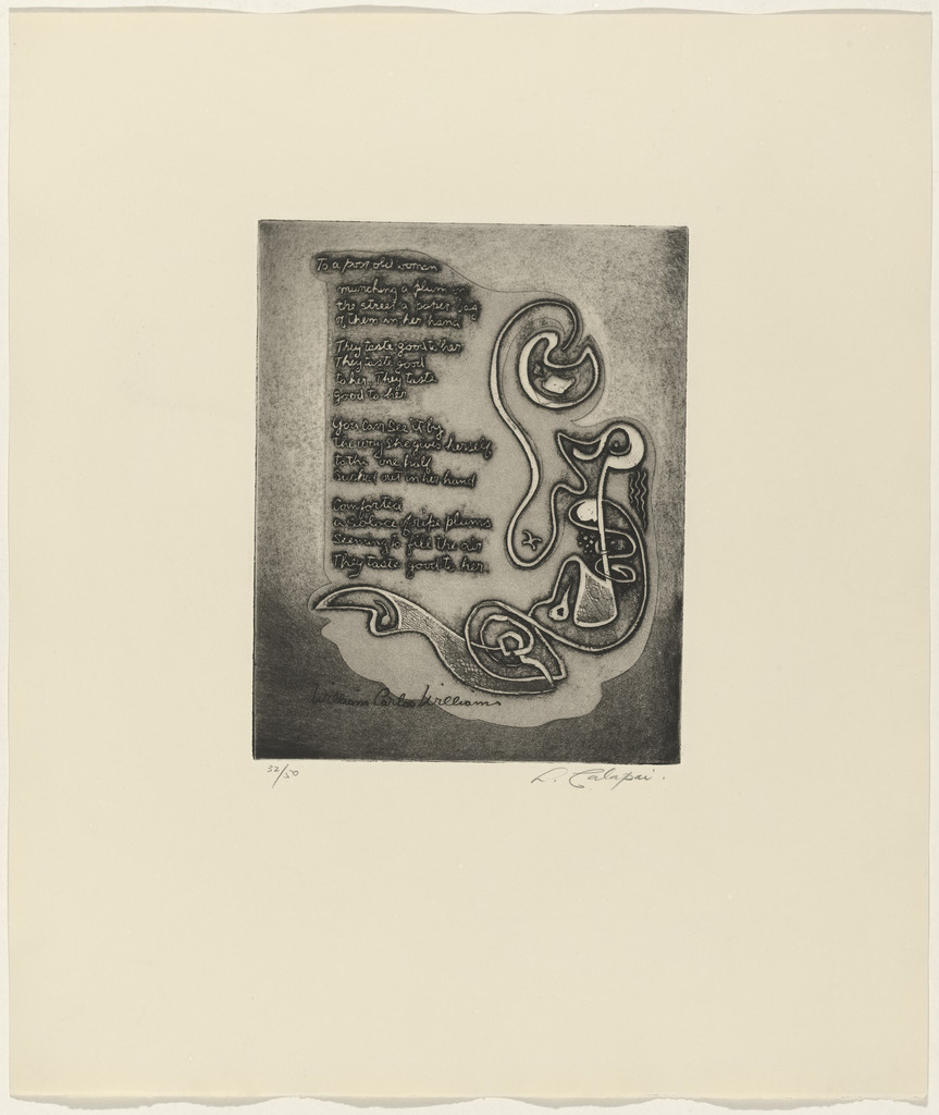 In-text plate (folio 7) from 21 Etchings and Poems