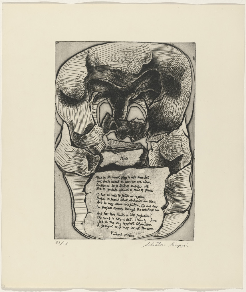 In-text plate (folio 10) from 21 Etchings and Poems