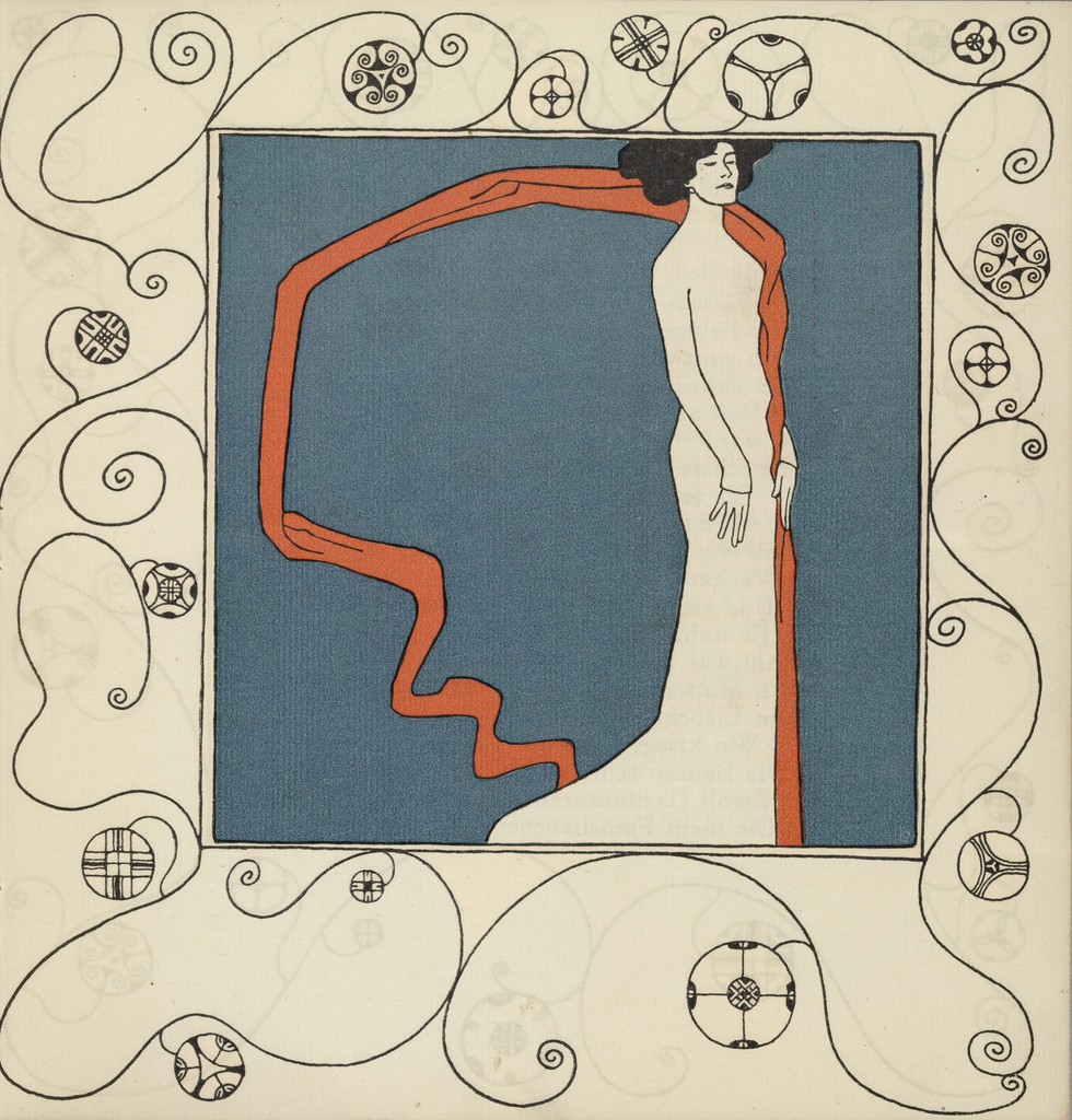 The Diseuse Marya Delvard (plate 2) from the First Theater Program of Kabarett Fledermaus (Cabaret Fledermaus)