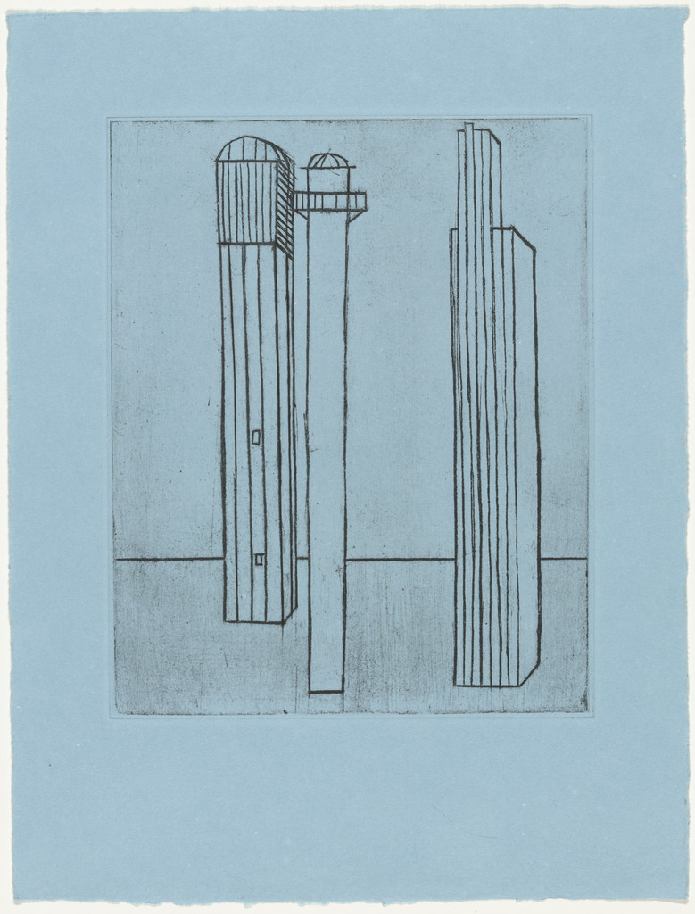Plate 3 of 11, from the illustrated book, He Disappeared into Complete Silence, second edition