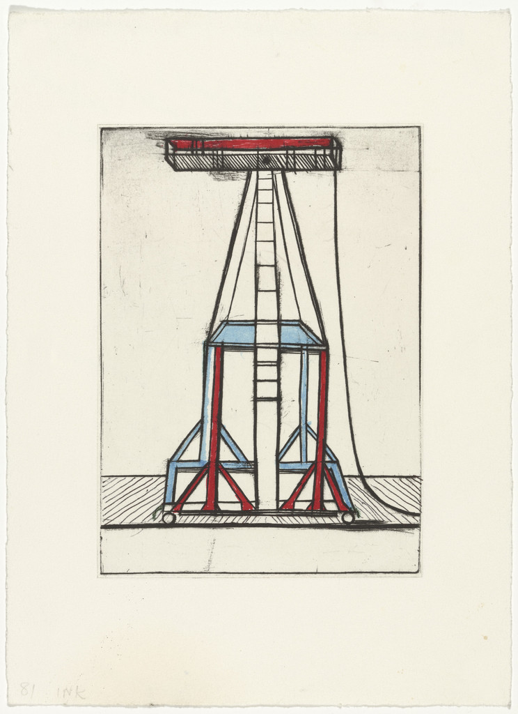 Plate 5 of 11, from the illustrated book, He Disappeared into Complete Silence, second edition