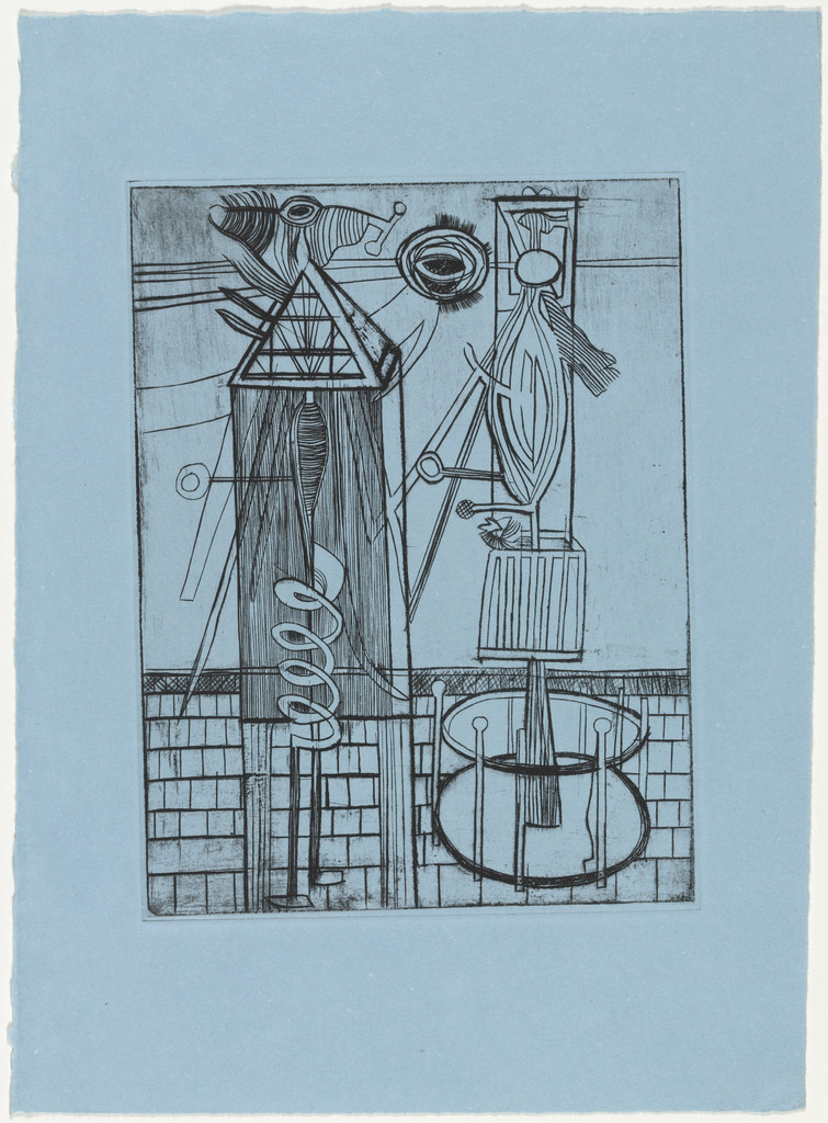Plate 7 of 11, from the illustrated book, He Disappeared into Complete Silence, second edition
