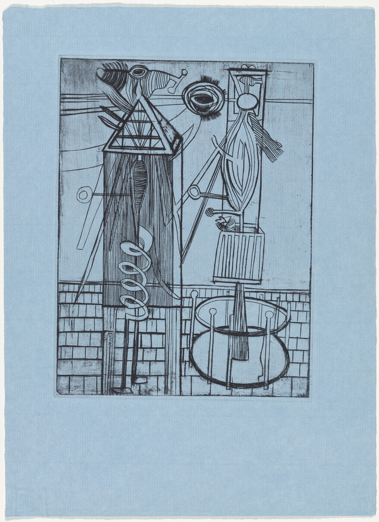Plate 7 of 11, from the illustrated book, He Disappeared into Complete Silence, second edition