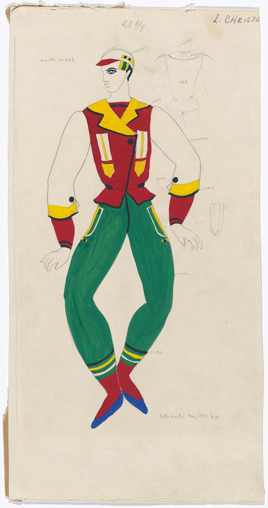 Costume design for the ballet Show Piece