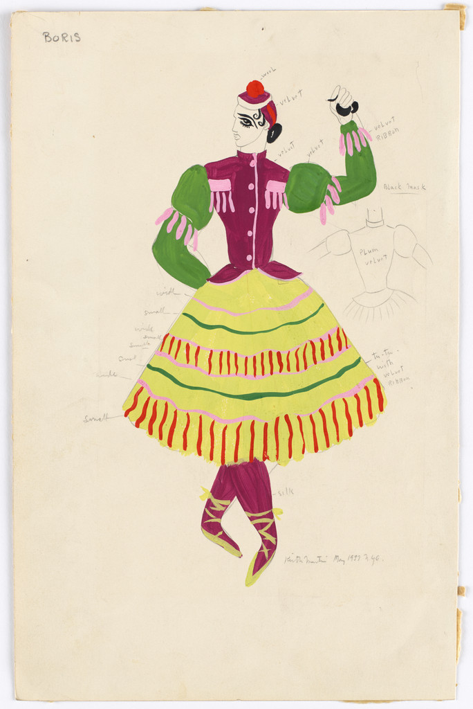 Costume design for the ballet Show Piece