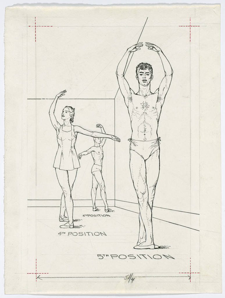 Untitled from Ballet Positions. Drawing for Ballet Alphabet: A Primer for Laymen