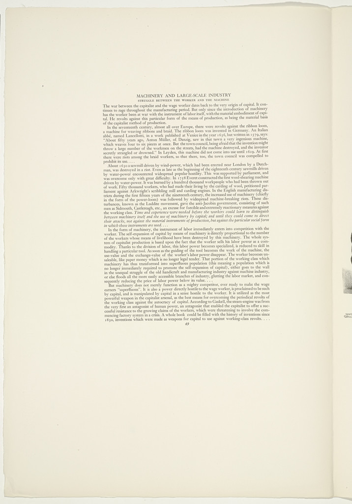 Plate (folio 104) from 'Capital' in Pictures