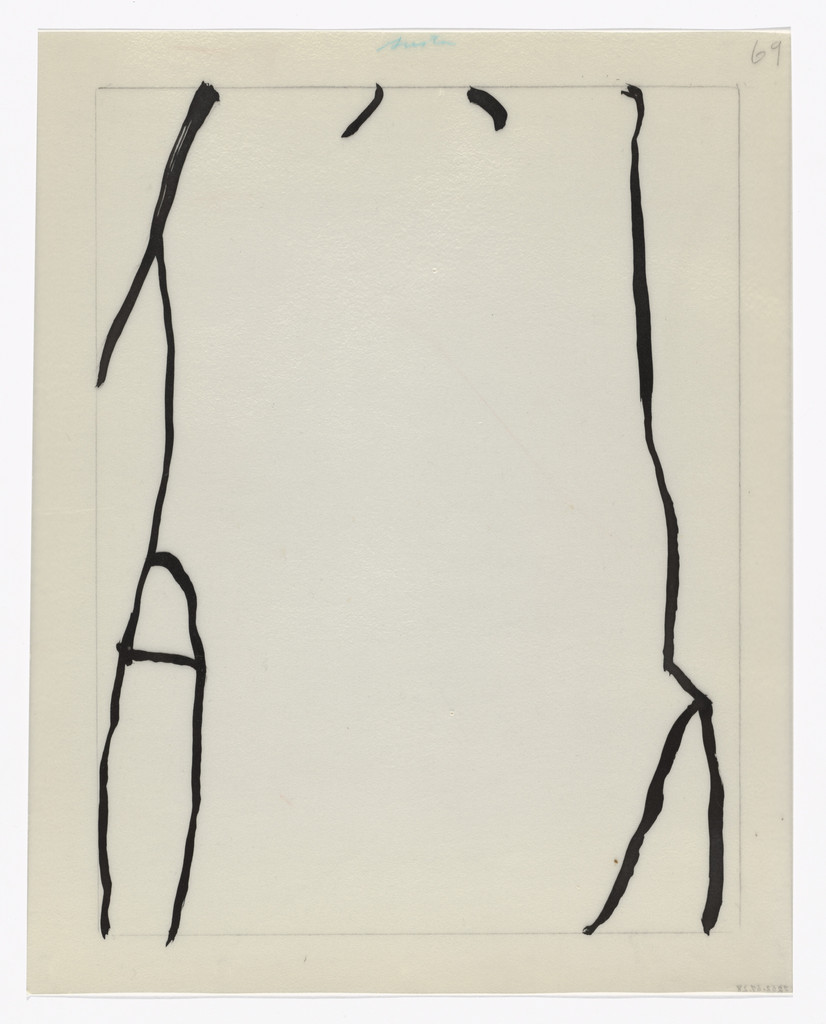 Unused preparatory drawing for In Memory of My Feelings