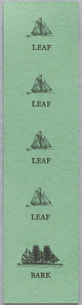 Leaf/Bark Bookmark