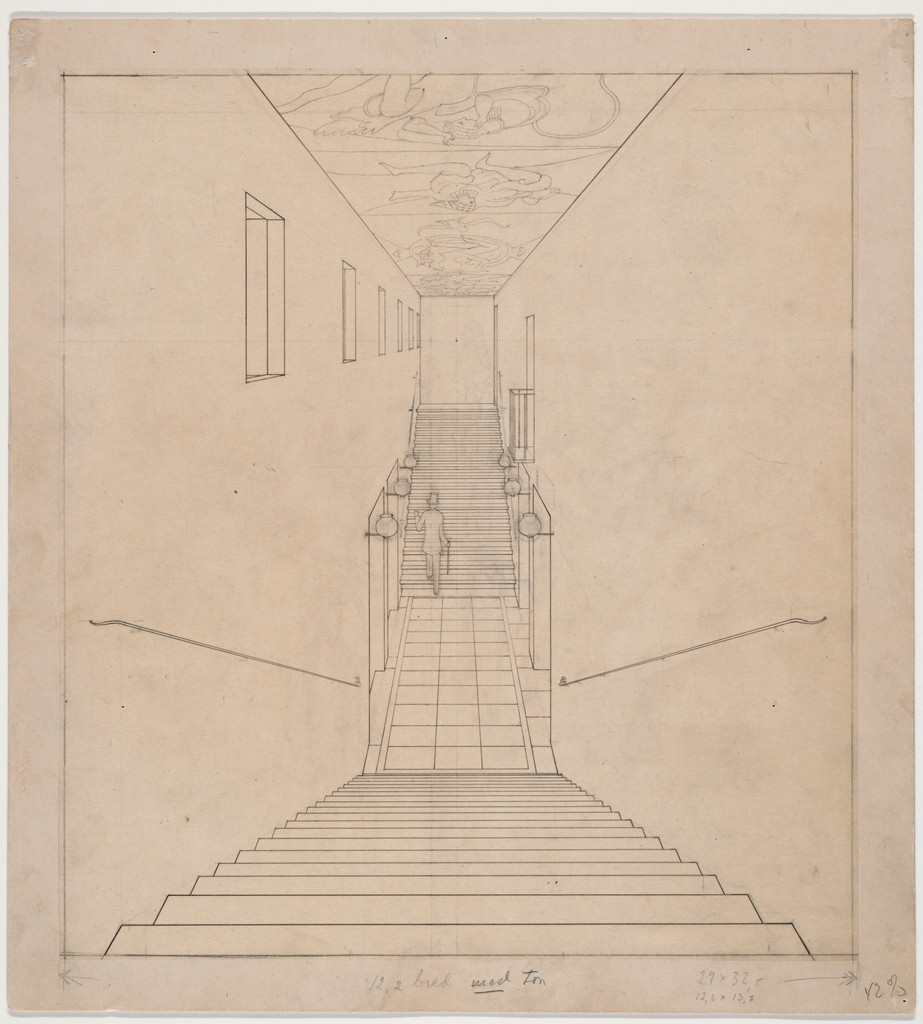 Skandia Cinema, Stockholm, Sweden, Perspective of staircase